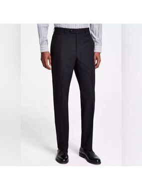 Michael Kors "Marvin" Men's Classic Fit Stretch Black Suit Dress Pants 38Wx32L